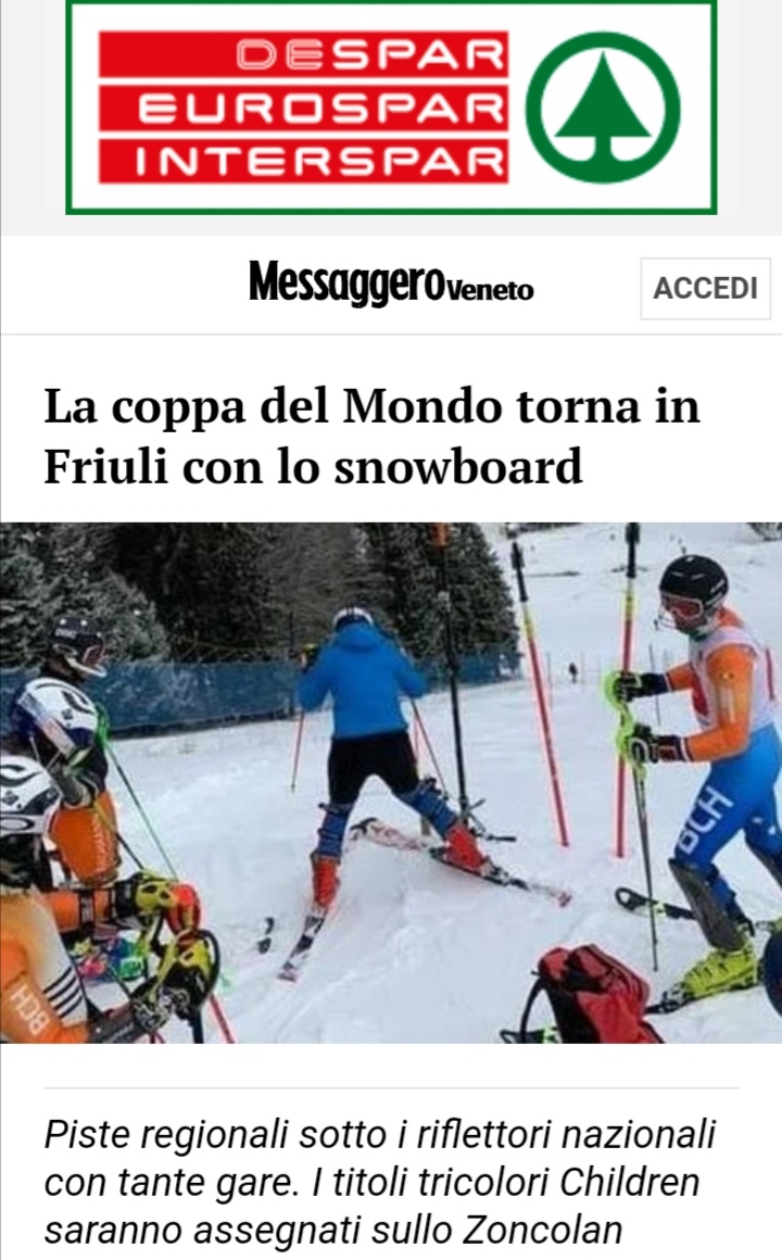 Messaggero Veneto del 26 novembre 2019